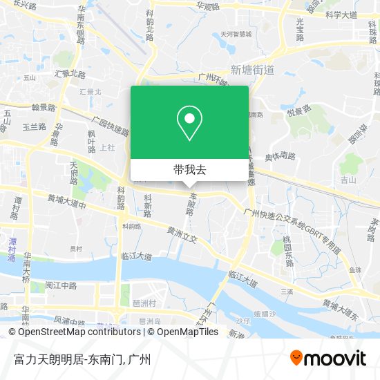 富力天朗明居-东南门地图