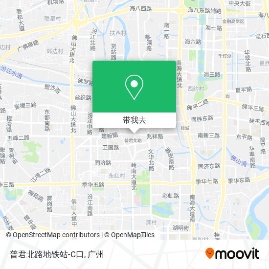 普君北路地铁站-C口地图