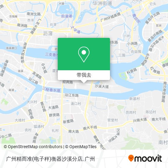 广州精而准(电子秤)衡器沙溪分店地图