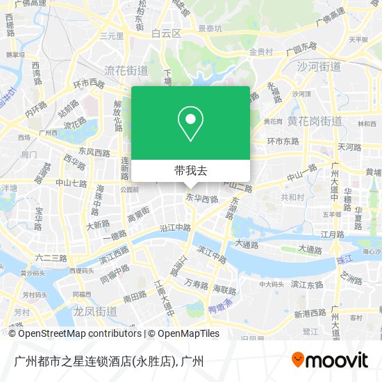 广州都市之星连锁酒店(永胜店)地图