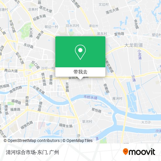 清河综合市场-东门地图