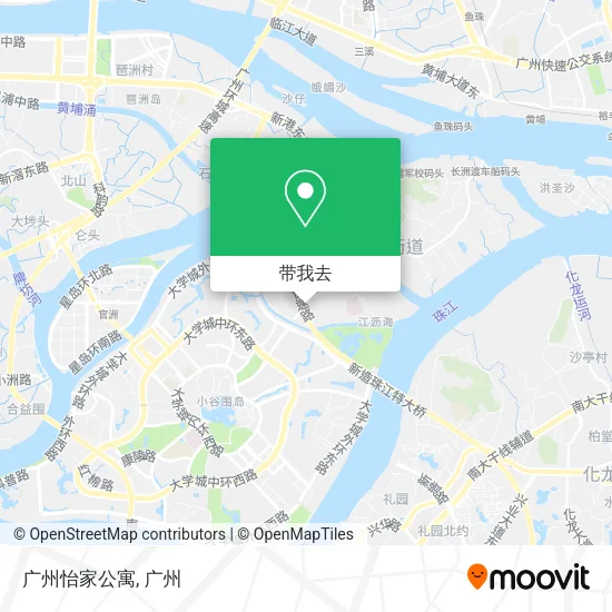 广州怡家公寓地图