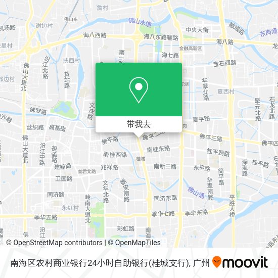 南海区农村商业银行24小时自助银行(桂城支行)地图