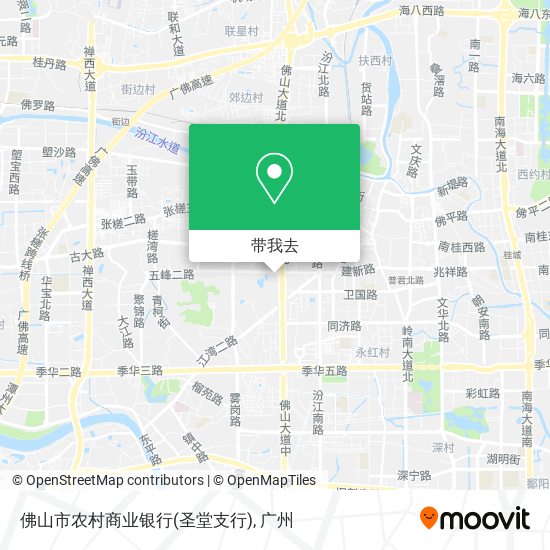 佛山市农村商业银行(圣堂支行)地图