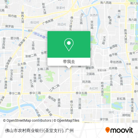 佛山市农村商业银行(圣堂支行)地图