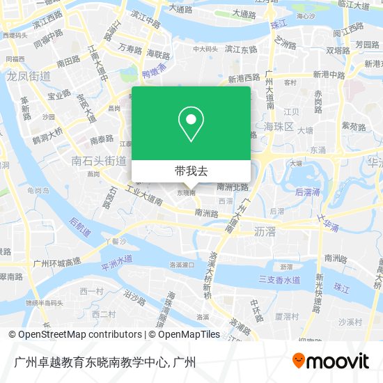 广州卓越教育东晓南教学中心地图