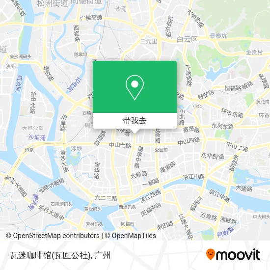 瓦迷咖啡馆(瓦匠公社)地图