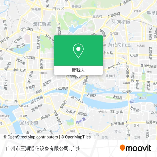 广州市三潮通信设备有限公司地图