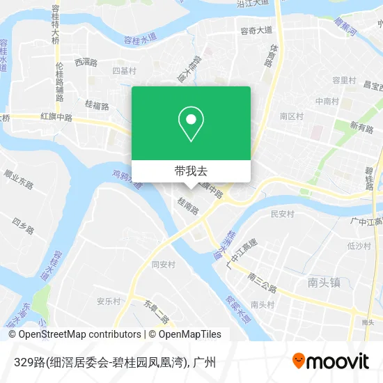 329路(细滘居委会-碧桂园凤凰湾)地图