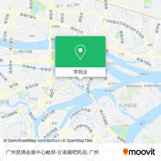广州琶洲会展中心毗邻-古港藏吧民宿地图
