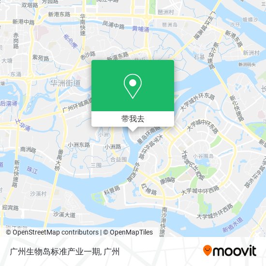 广州生物岛标准产业一期地图