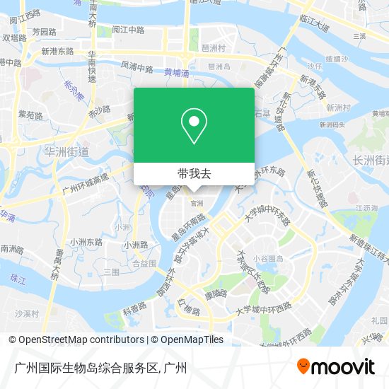 广州国际生物岛综合服务区地图
