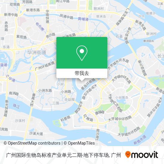 广州国际生物岛标准产业单元二期-地下停车场地图