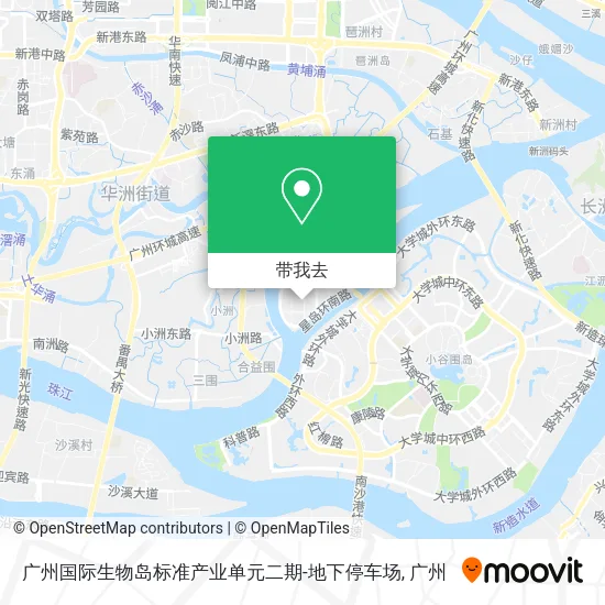 广州国际生物岛标准产业单元二期-地下停车场地图
