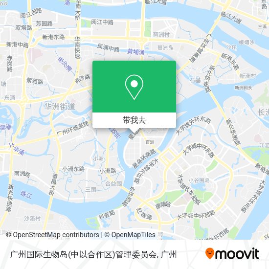 广州国际生物岛(中以合作区)管理委员会地图