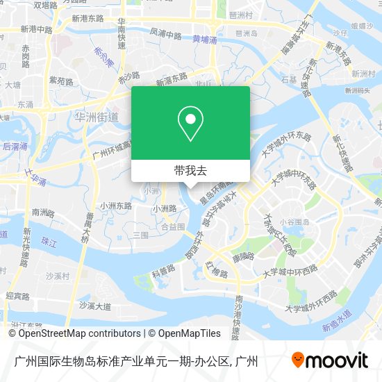 广州国际生物岛标准产业单元一期-办公区地图
