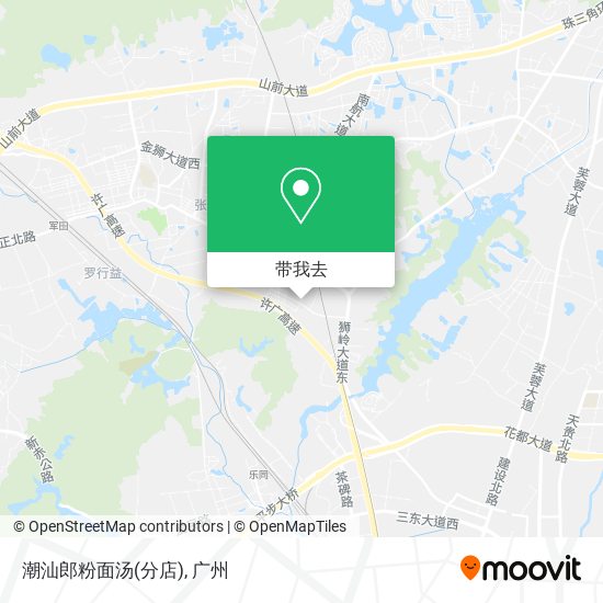 潮汕郎粉面汤(分店)地图