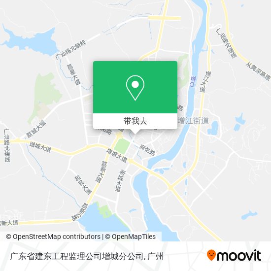 广东省建东工程监理公司增城分公司地图