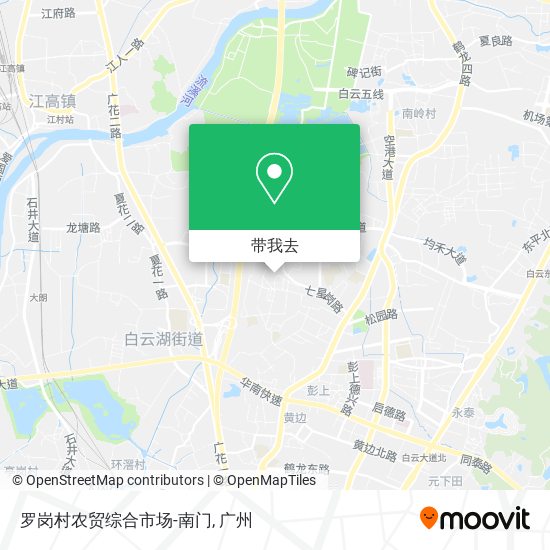 罗岗村农贸综合市场-南门地图