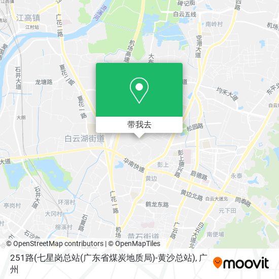 251路(七星岗总站(广东省煤炭地质局)-黄沙总站)地图