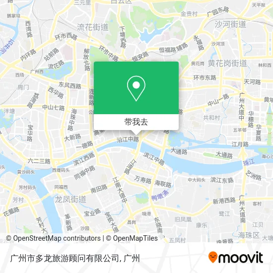 广州市多龙旅游顾问有限公司地图