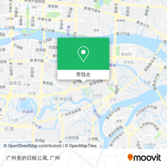 广州美的日租公寓地图