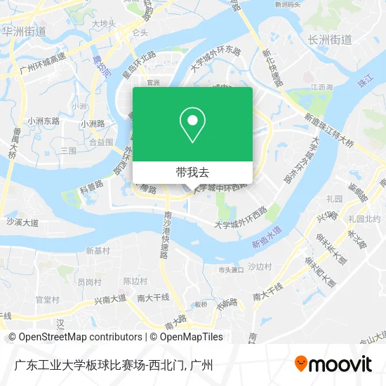 广东工业大学板球比赛场-西北门地图