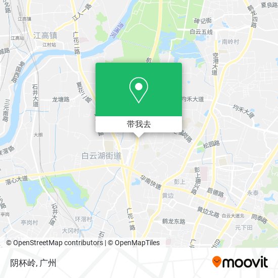阴杯岭地图