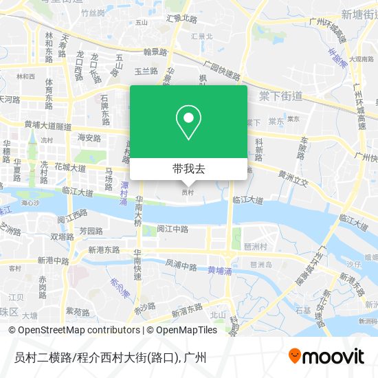 员村二横路/程介西村大街(路口)地图