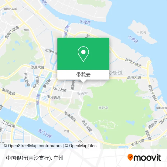 中国银行(南沙支行)地图