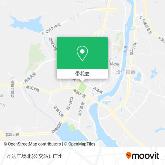 万达广场北(公交站)地图