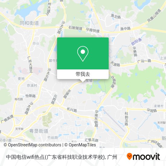 中国电信wifi热点(广东省科技职业技术学校)地图