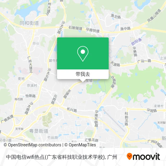 中国电信wifi热点(广东省科技职业技术学校)地图