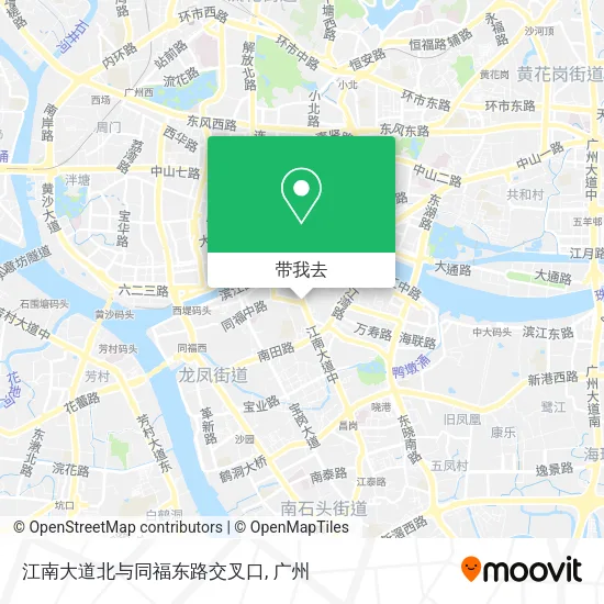 江南大道北与同福东路交叉口地图