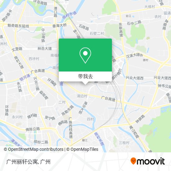 广州丽轩公寓地图