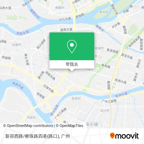 新容西路/桥珠路四巷(路口)地图