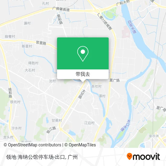 领地·海纳公馆停车场-出口地图