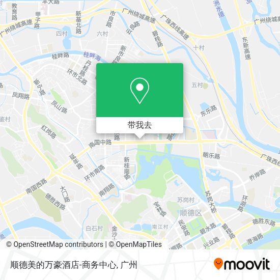 顺德美的万豪酒店-商务中心地图