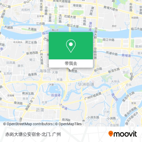 赤岗大塘公安宿舍-北门地图