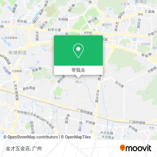 金才五金店地图