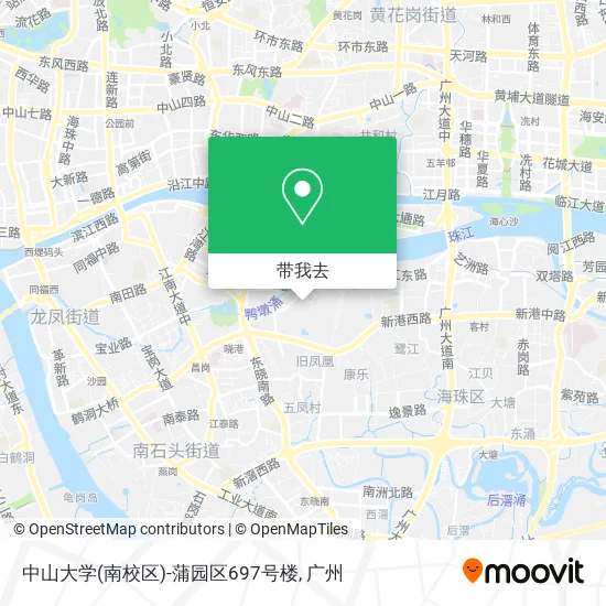 中山大学(南校区)-蒲园区697号楼地图