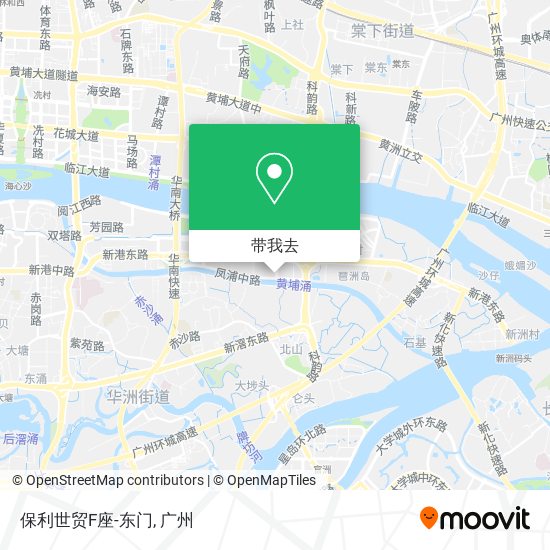 保利世贸F座-东门地图