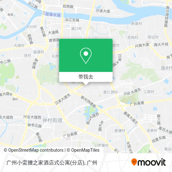 广州小蛮腰之家酒店式公寓(分店)地图
