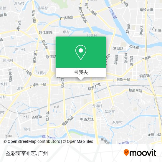 盈彩窗帘布艺地图