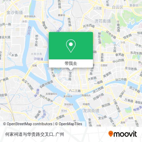何家祠道与华贵路交叉口地图