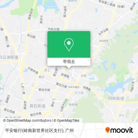 平安银行(岭南新世界社区支行)地图