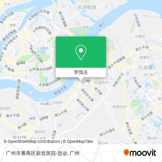 广州市番禺区新造医院-急诊地图
