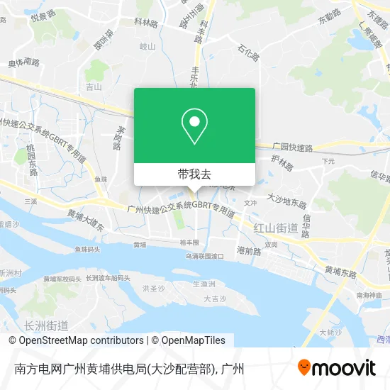 南方电网广州黄埔供电局(大沙配营部)地图