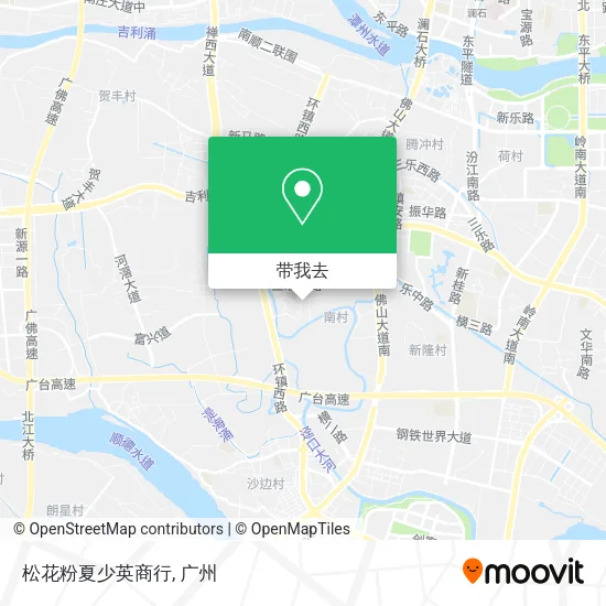 松花粉夏少英商行地图