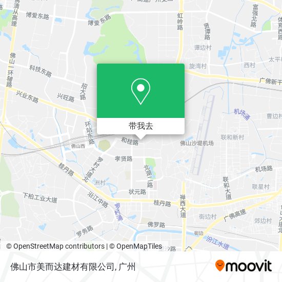 佛山市美而达建材有限公司地图